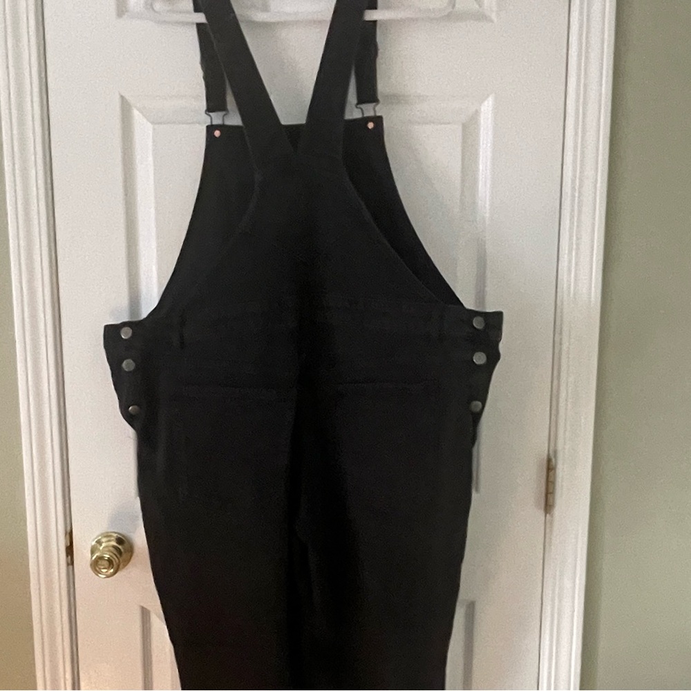 Old Navy Women's Black Denim Overalls